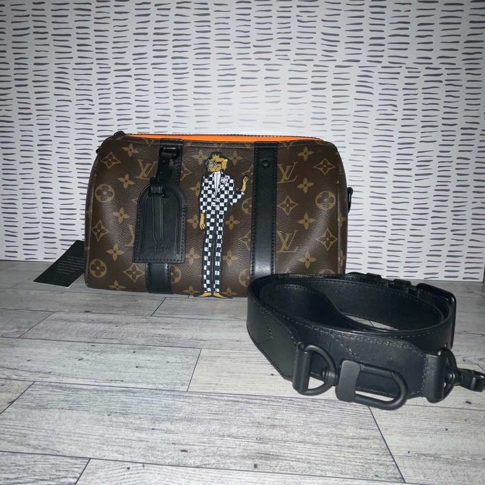 *sold* Louis Vuitton monogram keepall city bag 2021 Zooom w/friends Virgil Abloh